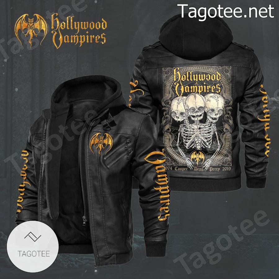Hollywood Vampires 1974 Cooper Deep Perry 2019 Leather Jacket a