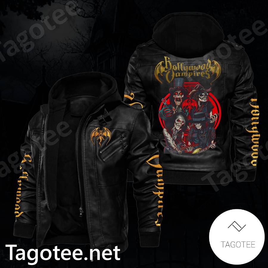 Hollywood Vampires Skull 2d Leather Jacket