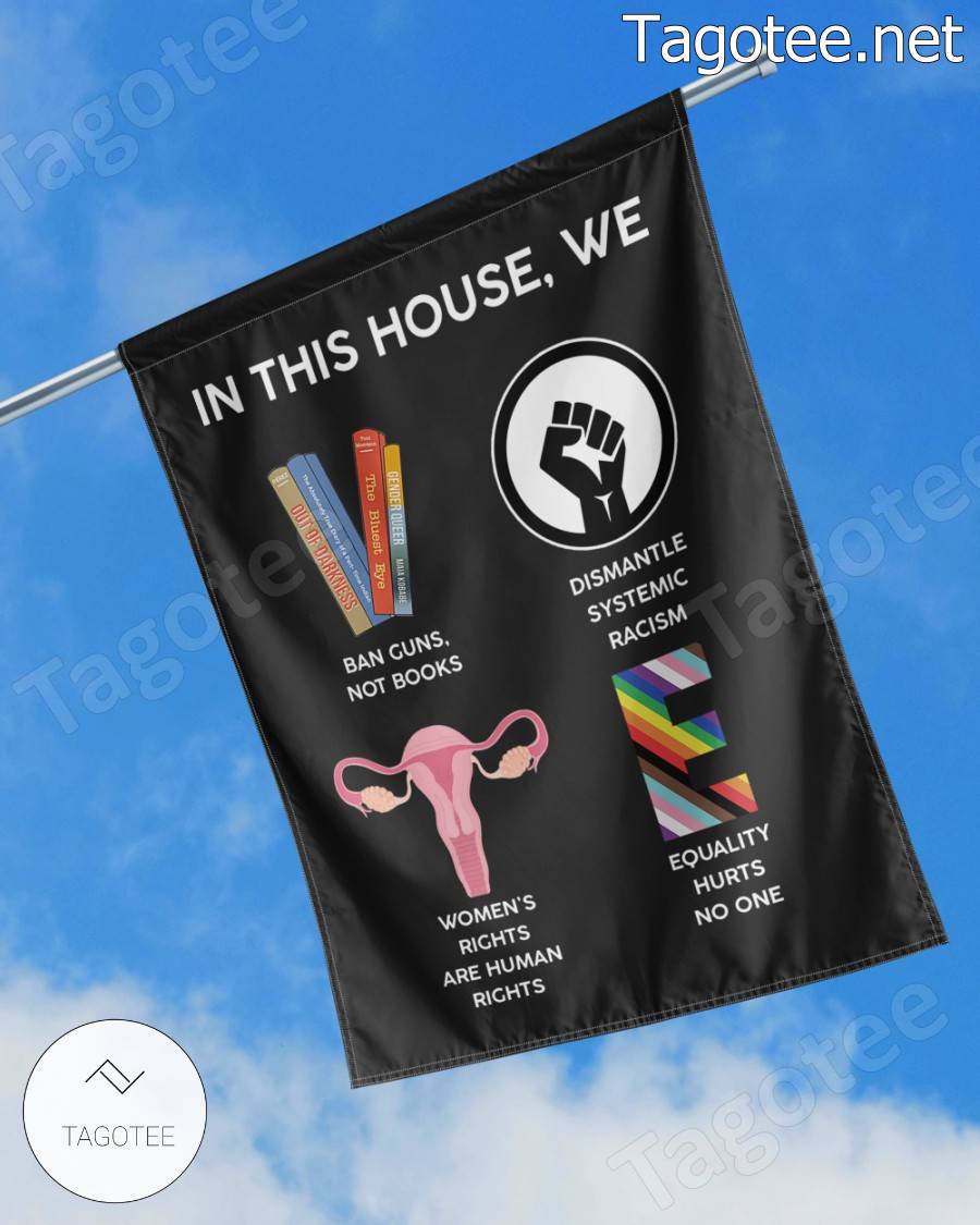 In This House We Vote Feminist Flag a