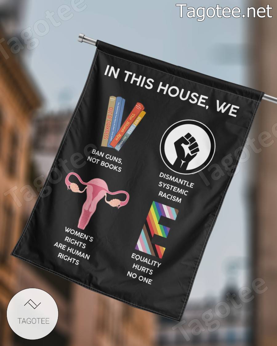 In This House We Vote Feminist Flag