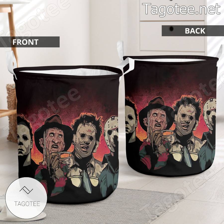Michael Myers, Freddy Krueger, Jason Voorhees, and Leatherface Laundry Basket