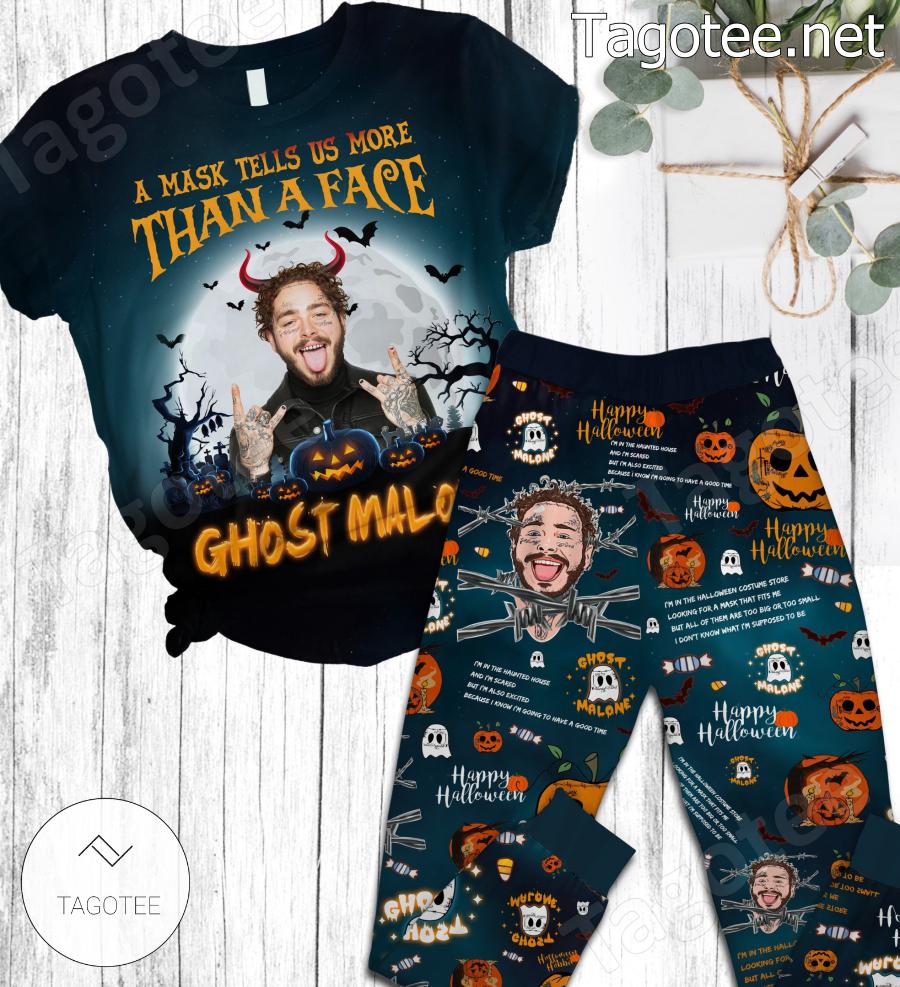 A Mask Tell Us More Than A Face Ghost Malone Pajamas Set