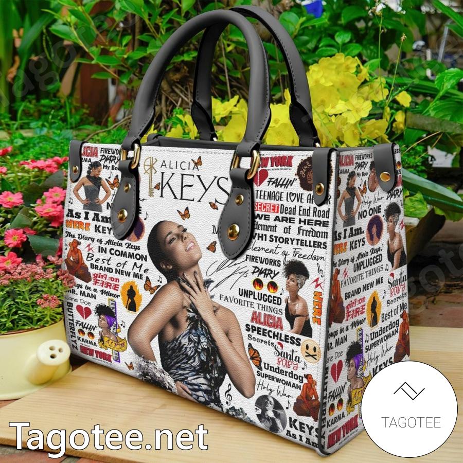 Alicia Keys Music Pattern Handbags a