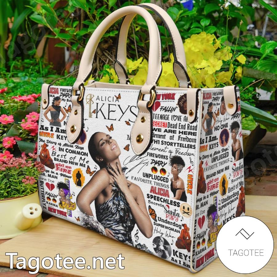 Alicia Keys Music Pattern Handbags