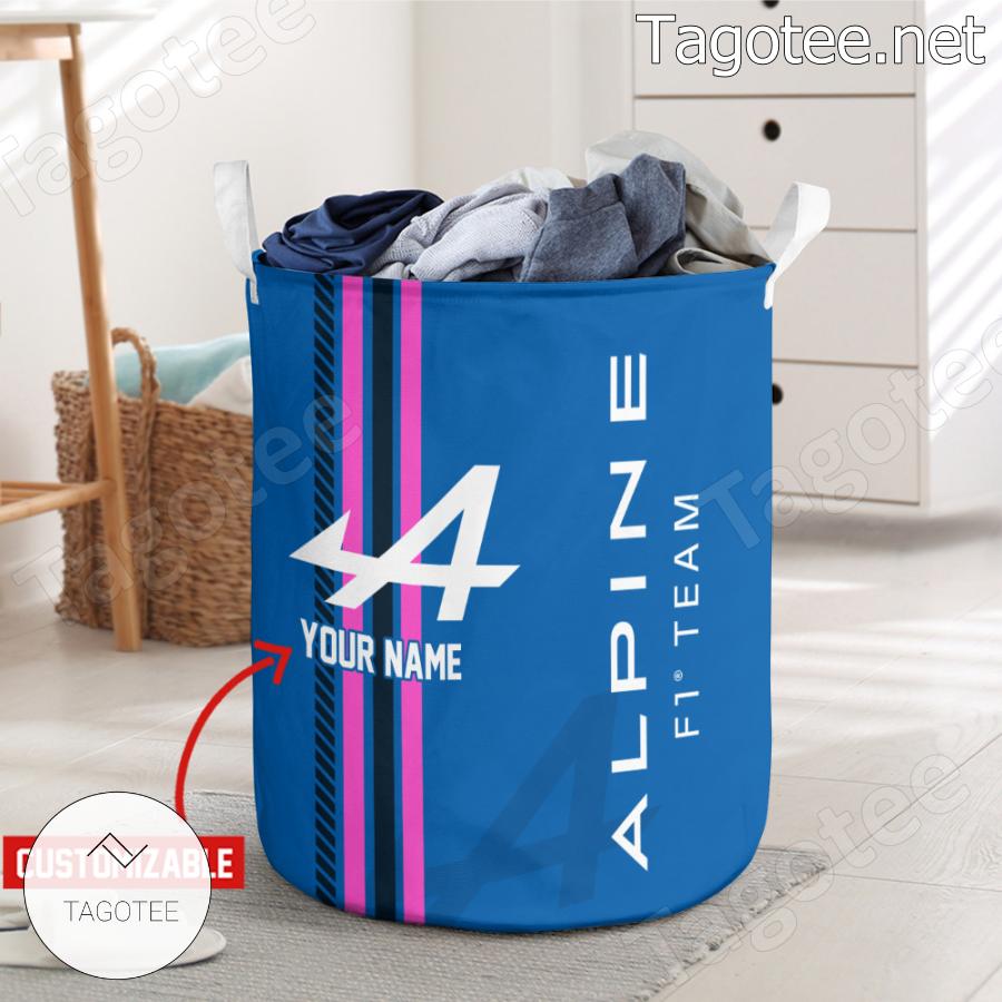 Alpine F1 Racing Team Personalized Laundry Basket a