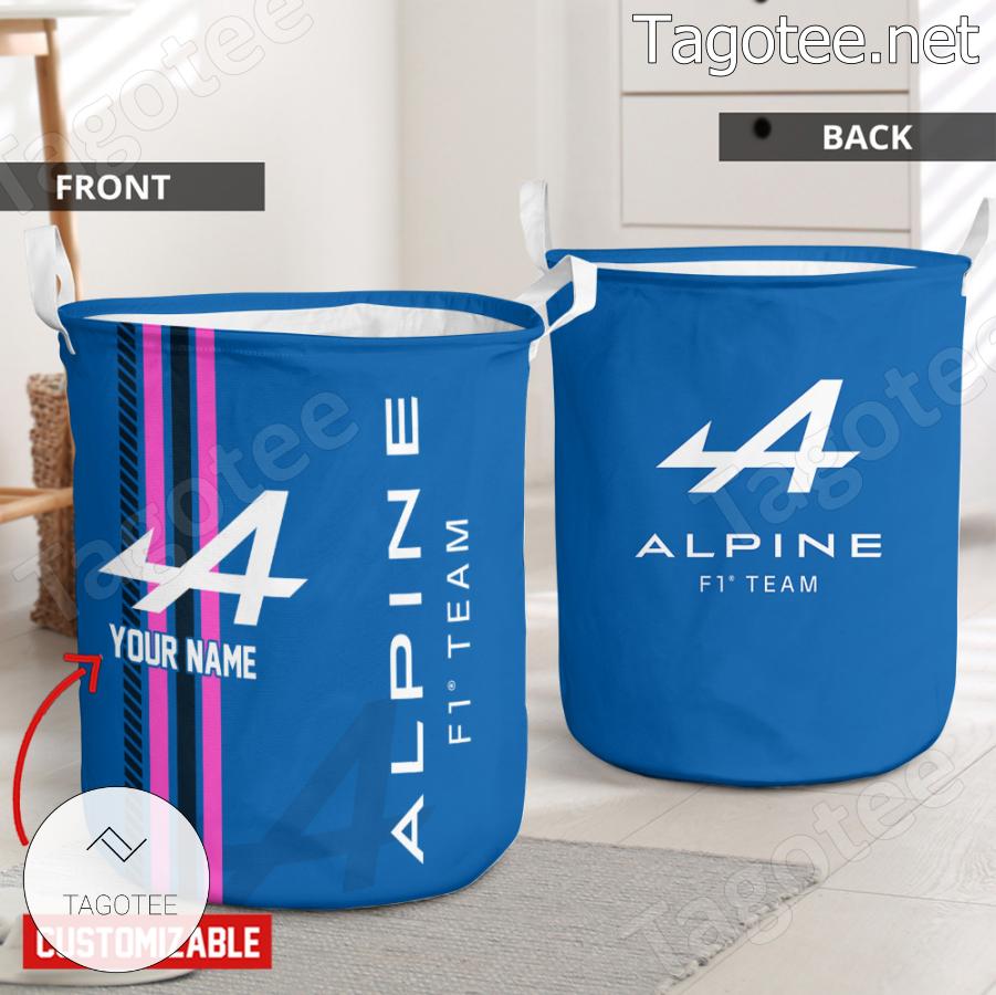 Alpine F1 Racing Team Personalized Laundry Basket