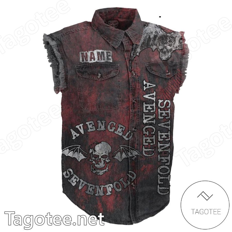 Avenged Sevenfold Hail To The One Kneel To The Crown Personalized Sleeveless Denim Jacket a