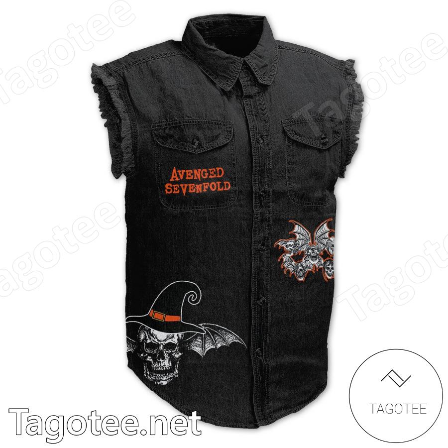 Avenged Sevenfold Nightmare The Price Of Evil Denim Vest Sleeveless Jacket a