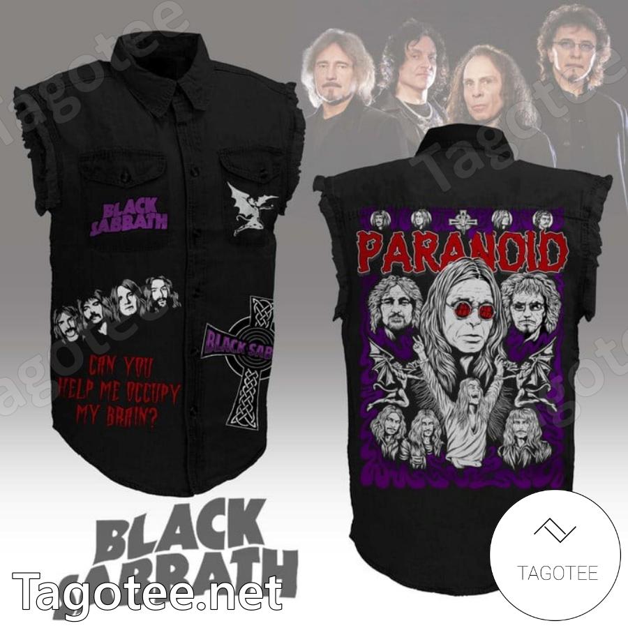 Black Sabbath Paranoid Sleeveless Denim Jacket