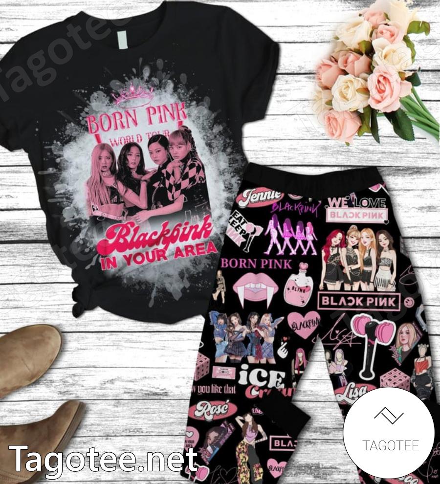 Born Pink World Tour Blackpink In Your Area Pajamas Set