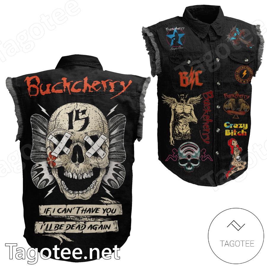 Buckcherry If I Can't Have You I'll Be Dead Again Sleeveless Denim Jacket