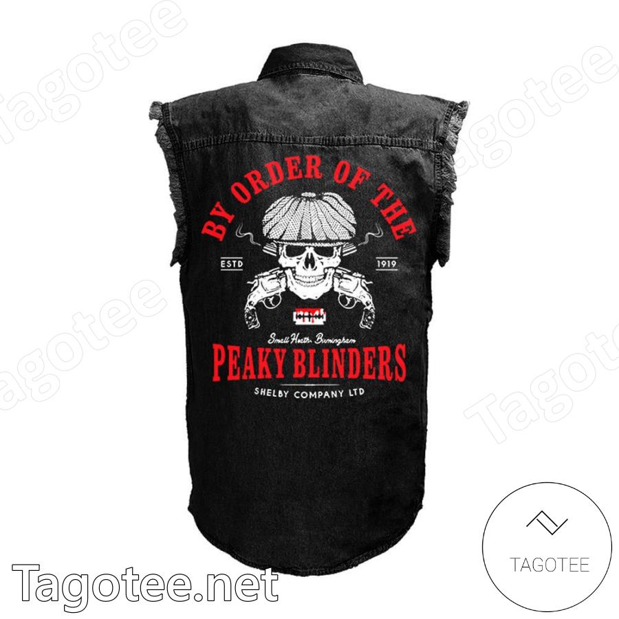 By Order Of The Peaky Blinders Personalized Sleeveless Denim Jacket a