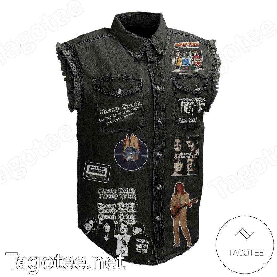 Cheap Trick You Were The First You'll Be The Last Denim Vest Sleeveless Jacket a