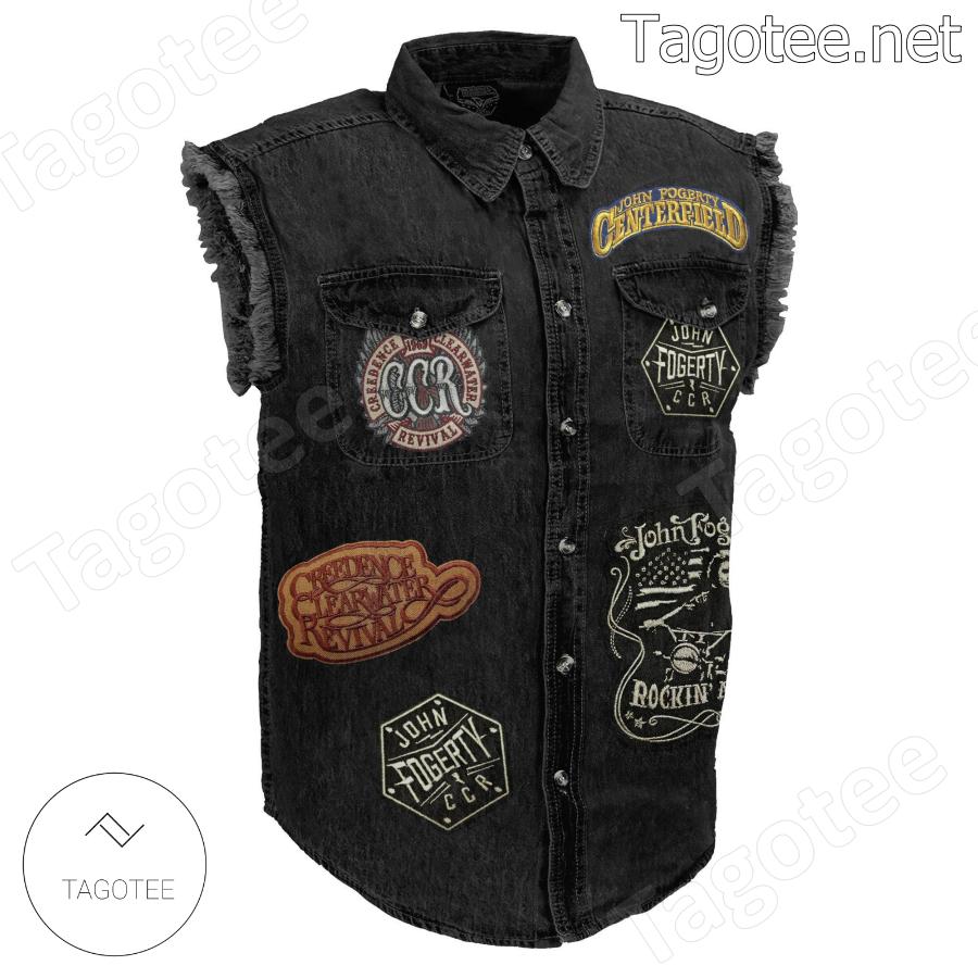 Creedence Clearwater Revival Fortunate Son Denim Vest Jacket a