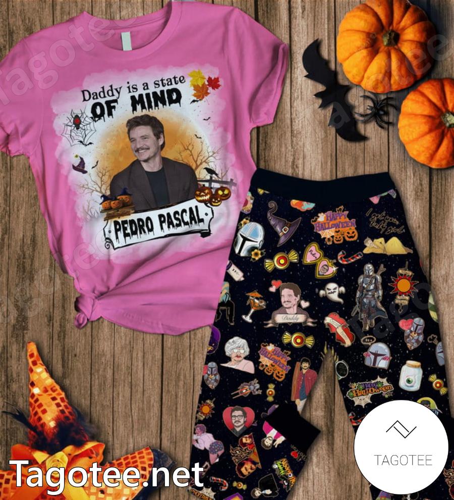 Daddy Is A State Of Mind Pedro Pascal Halloween Pajamas Set