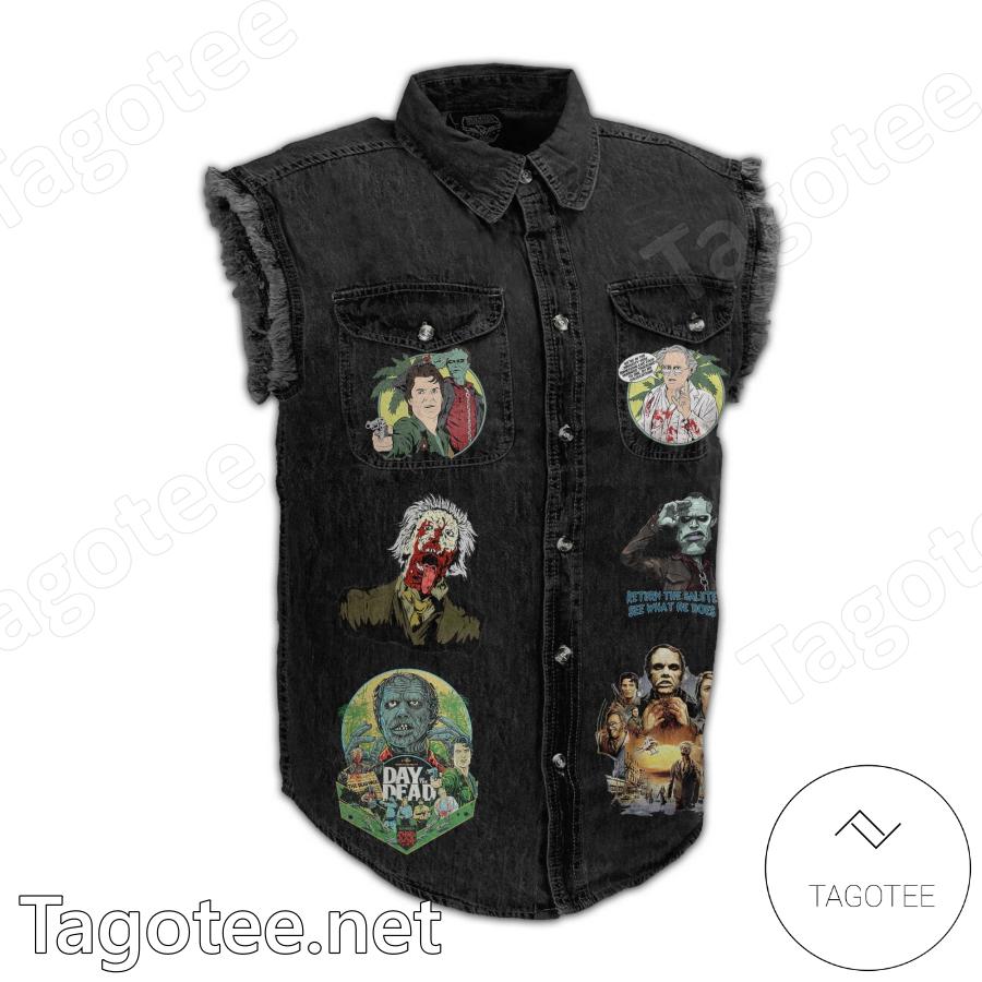 Day Of The Dead Grab Some Wood There Bub Denim Vest Sleeveless Jacket a