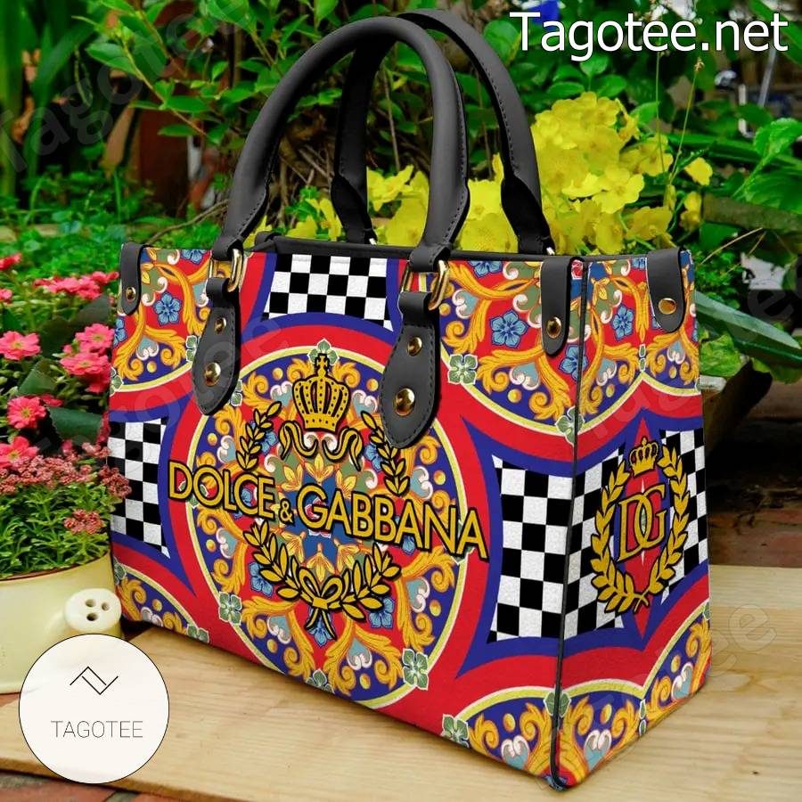 Dolce And Gabbana Flower Pattern Handbags
