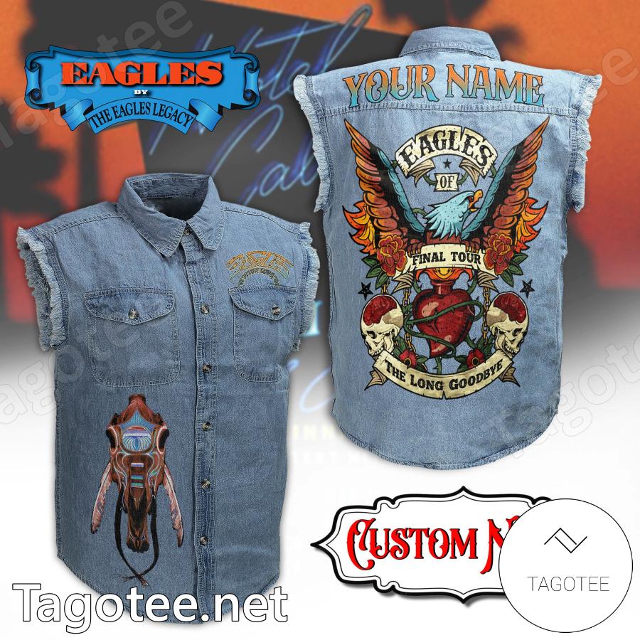 Eagles Of Final Tour The Long Goodbye Personalized Sleeveless Denim Jacket