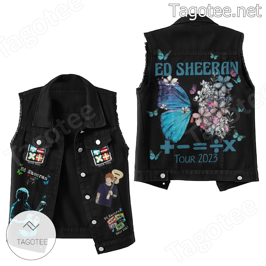 Ed Sheeran Tour 2023 Sleeveless Denim Jacket