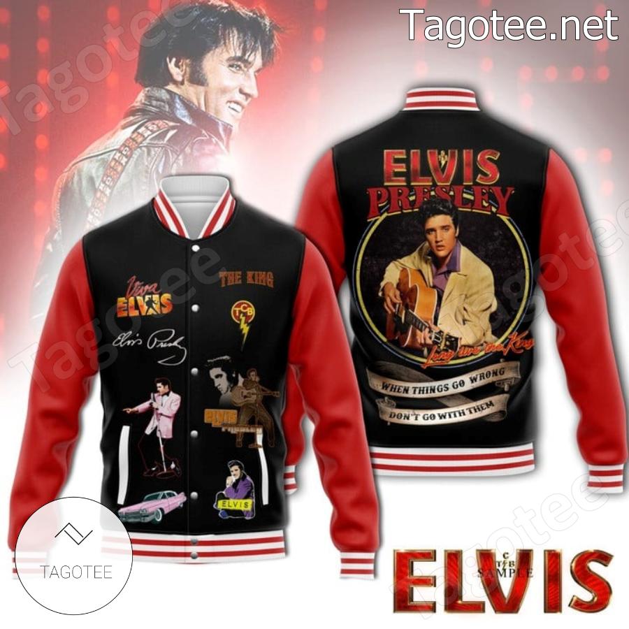 Elvis Presley Long Live The King Baseball Jacket