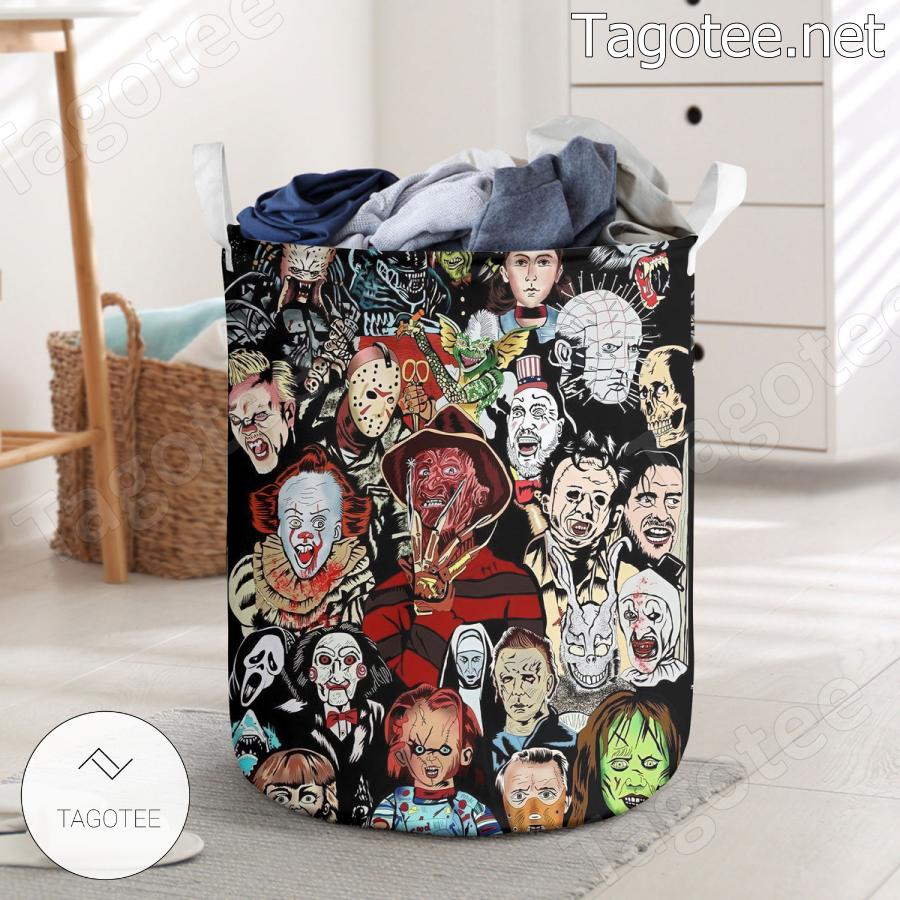 Halloween Horror Movie Characters Laundry Basket a