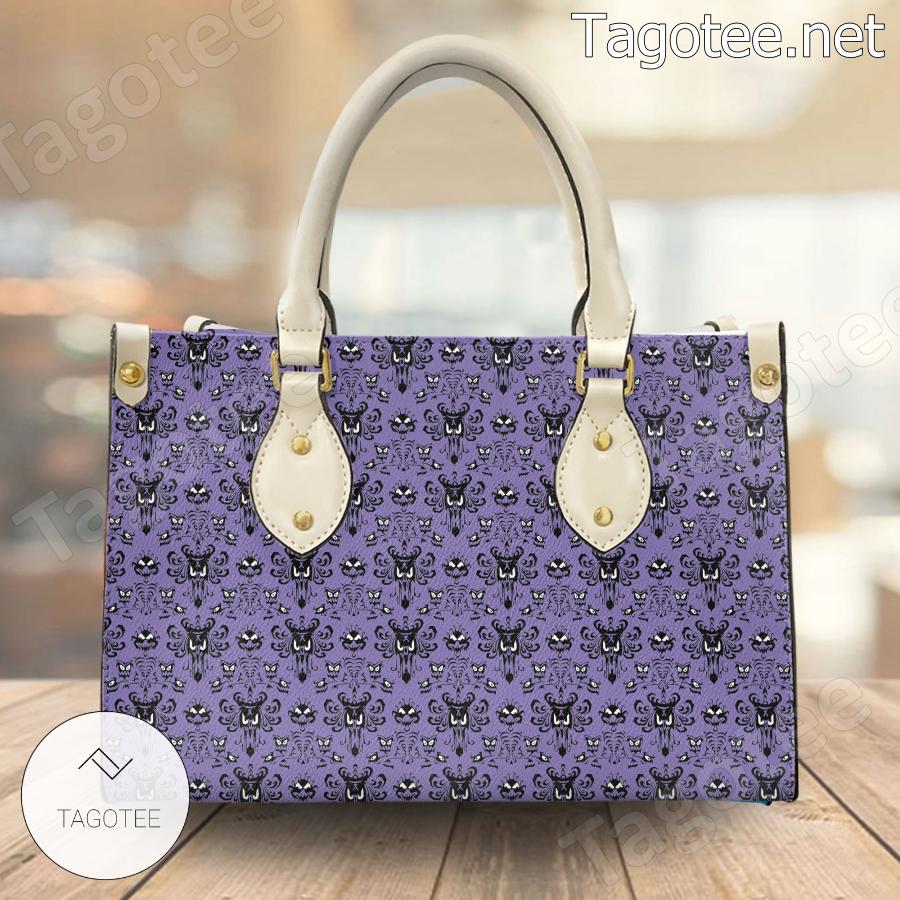 Haunted Mansion Purple Pattern Handbags