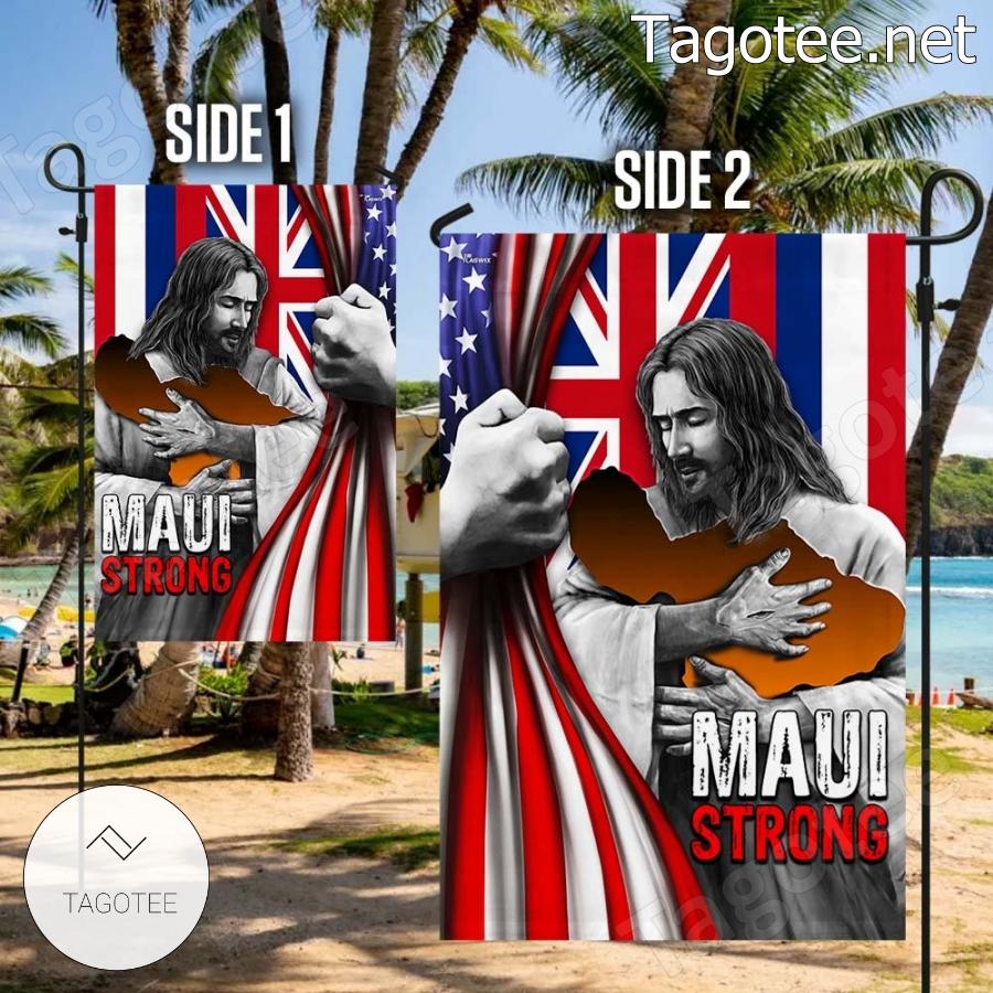 Jesus Maui Strong Pray For Maui Support For Hawaii Flag a