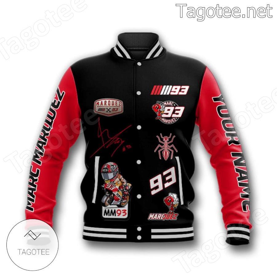 Marc Marquez 93 A Heart Of Steel Starts To Grow Personalized Baseball Jacket a