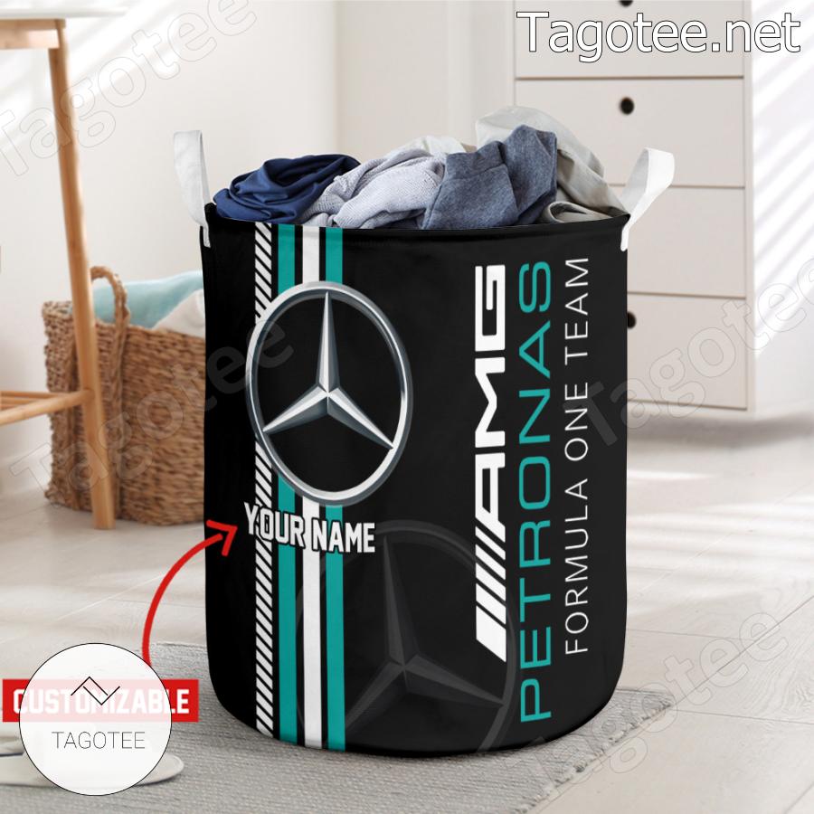 Mercedes Amg Petronas F1 Racing Team Personalized Laundry Basket a