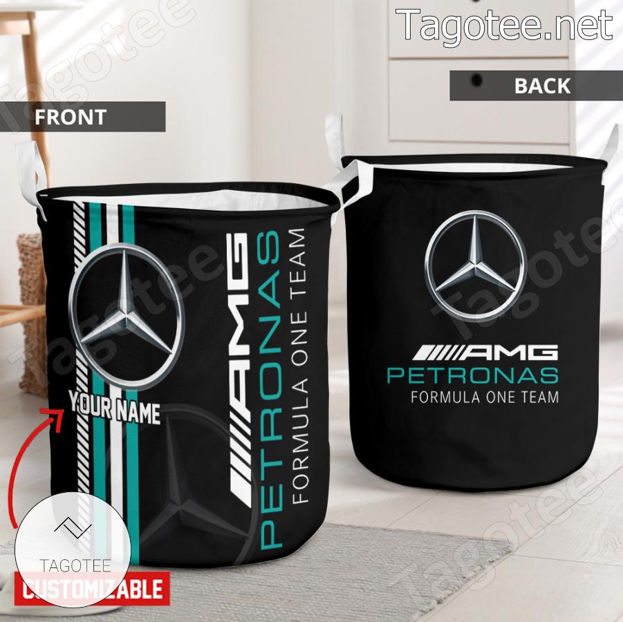 Mercedes Amg Petronas F1 Racing Team Personalized Laundry Basket