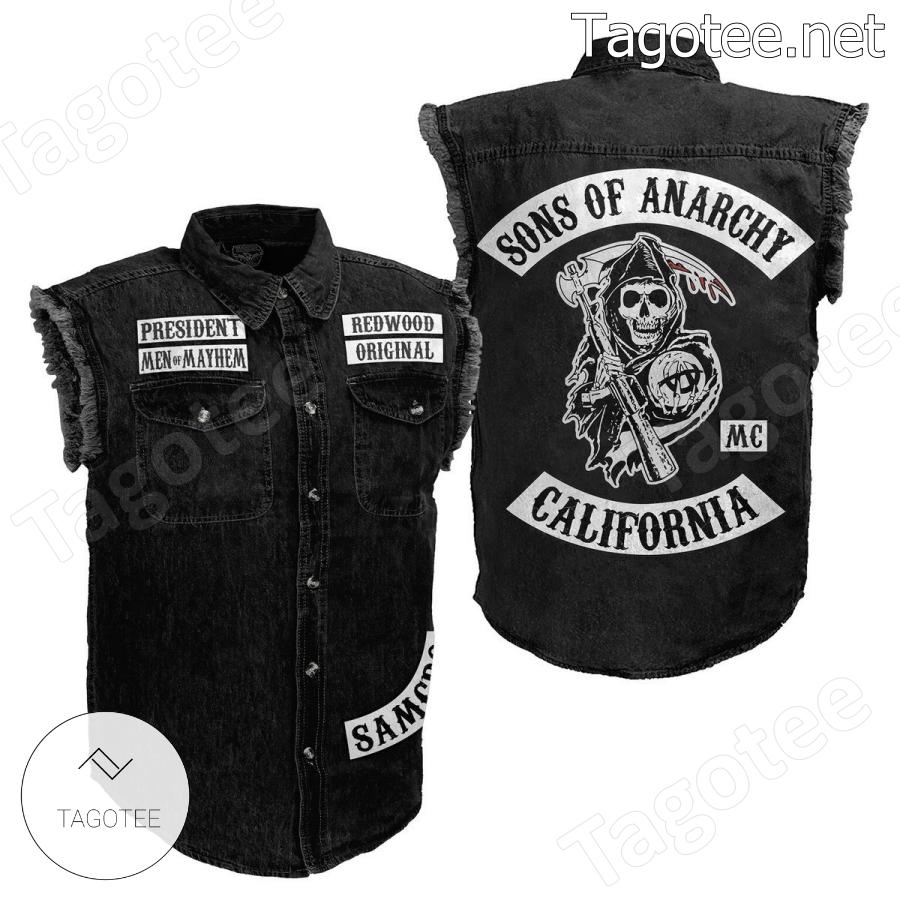 Sons Of Anarchy California Sleeveless Denim Jacket