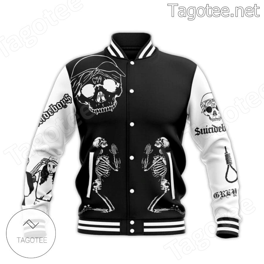 Suicideboy Flames From Hell Baseball Jacket a