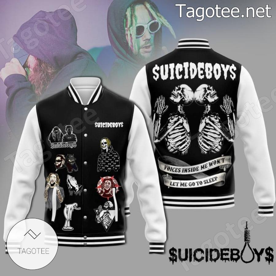 Suicideboy Voices Inside Me Won't Let Me Go To Sleep Baseball Jacket
