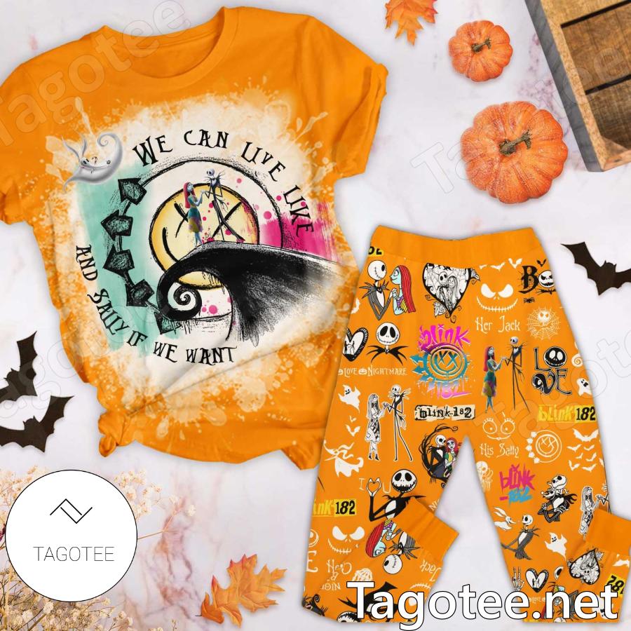 Blink-182 Jack And Sally We Can Live Like And Sally If We Want Pajamas Set