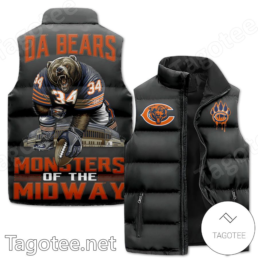 Chicago Bears Da Bears Monsters Of The Midway Puffer Vest