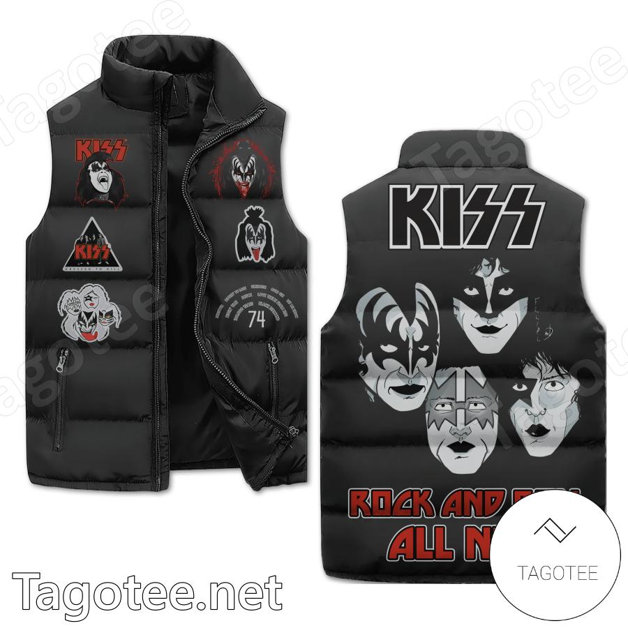 Kiss Rock And Roll All Nite Puffer Vest