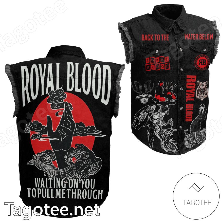 Royal Blood Waiting On You To Pull Me Through Denim Vest Jacket