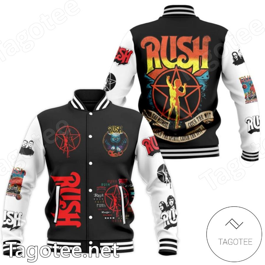Rush Rock Band Symbols Baseball Jacket