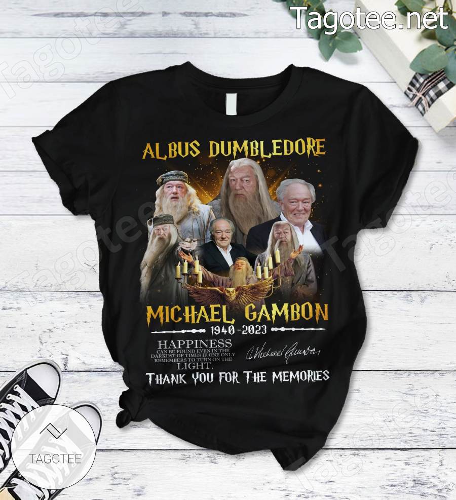 Albus Dumbledore Michael Gambon 1940-2023 Thank You For The Memories Signature Pajamas Set a