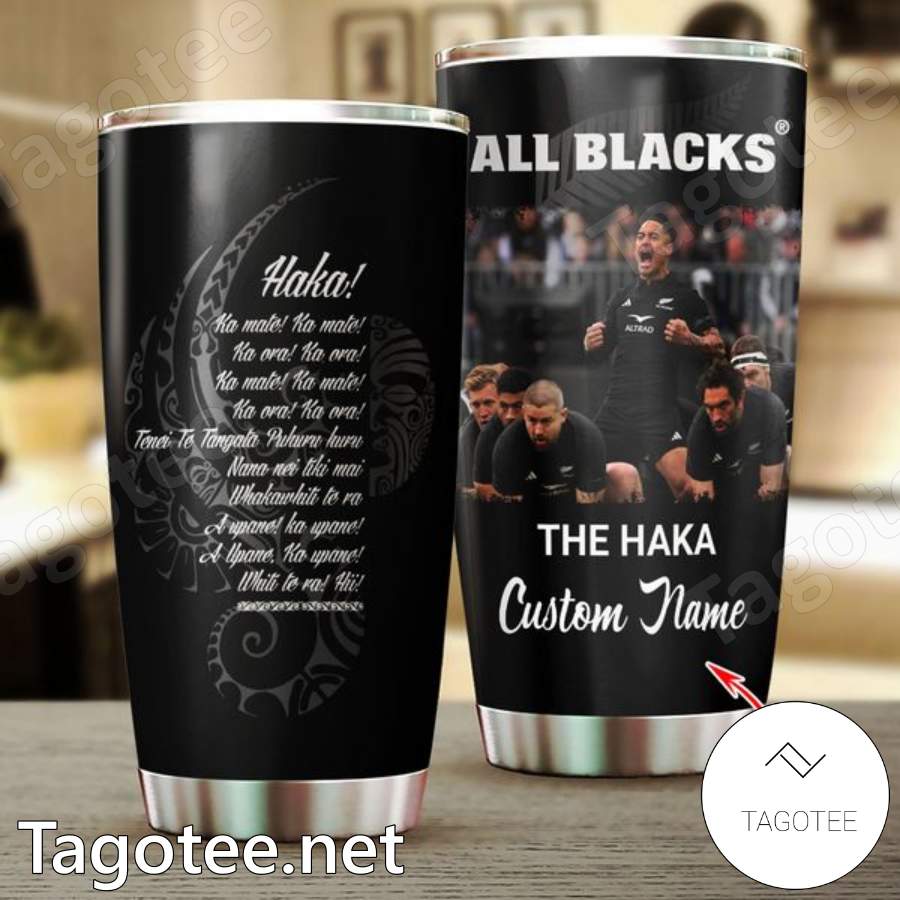 All Blacks The Haka Rugby World Cup Personalized Tumbler