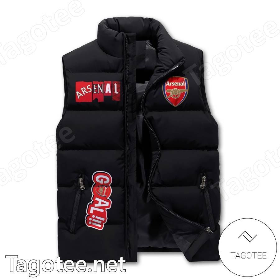 Arsenal F.c. Faithful Forever Puffer Vest a