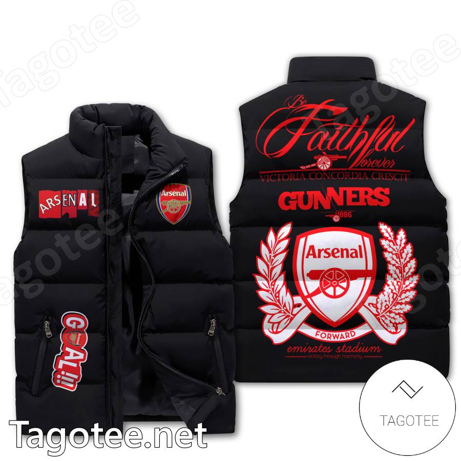 Arsenal F.c. Faithful Forever Puffer Vest