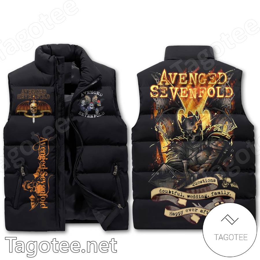 Avenged Sevenfold Questions Doubtful Wedding Family Happy Ever After Puffer Vest