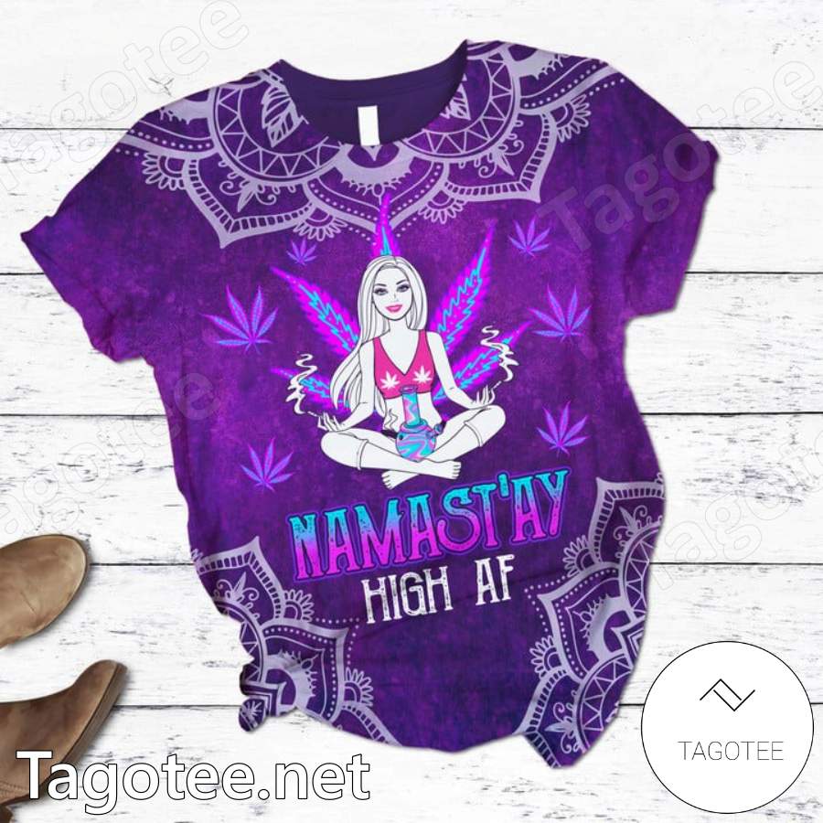 Barbie Namast'ay High Af Purple Mandala Pajamas Set a