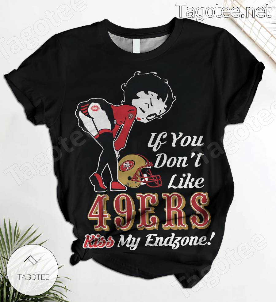 Betty Boop If You Don't Like 49ers Kiss My Endzone Pajamas Set a