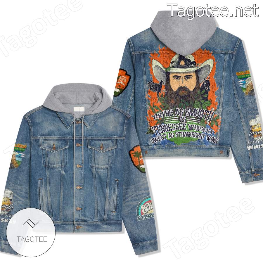 Chris Stapleton You're As Smooth As Tennessee Whiskey Hooded Jean Jacket