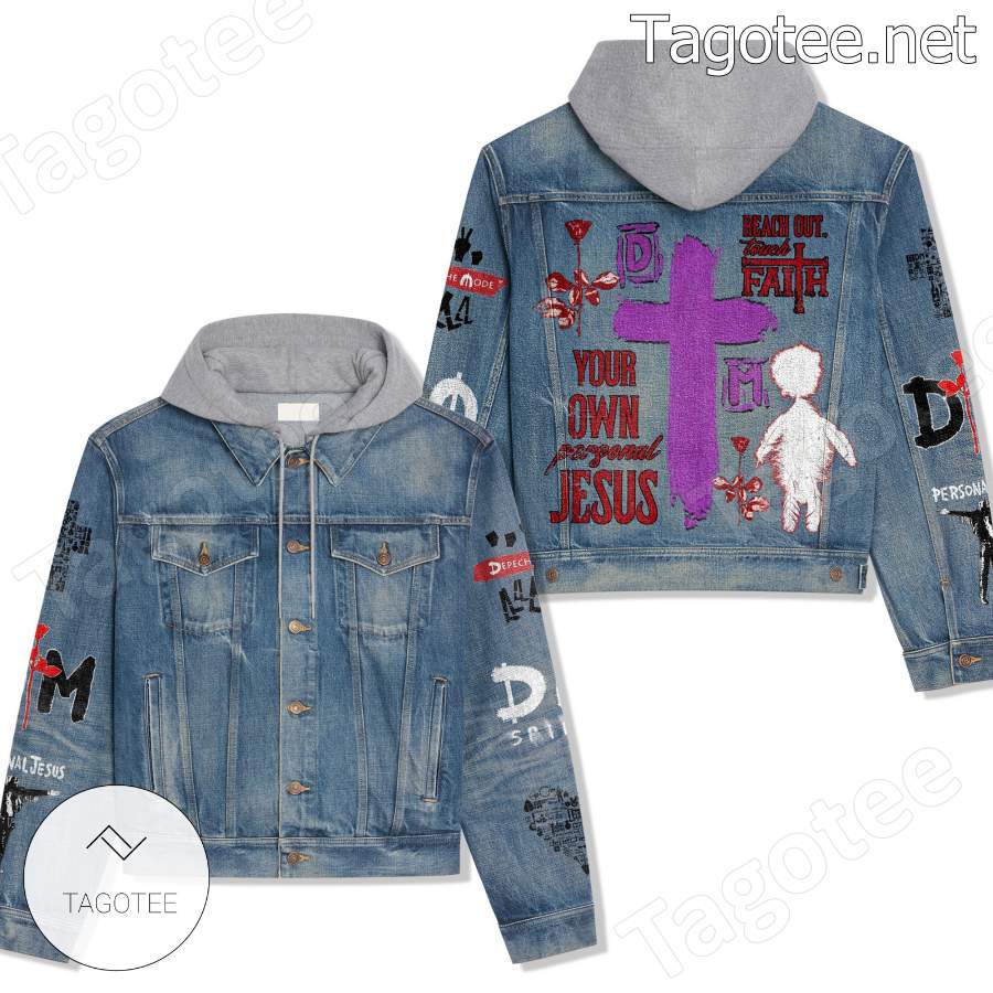Depeche Mode Reach Out Touch Faith Your Own Personal Jesus Jean Jacket Hoodie