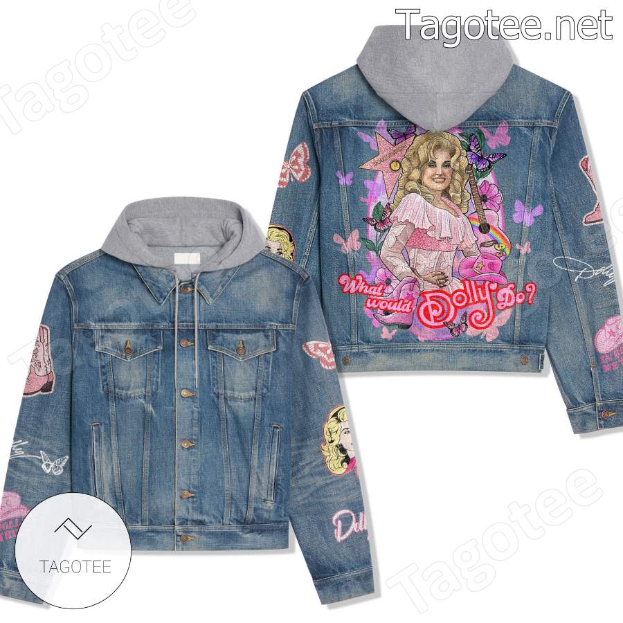 Dolly Parton What Would Dolly Do Hooded Jean Jacket