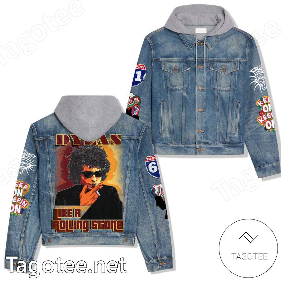 Dylan Like A Rolling Stone Hooded Denim Jacket
