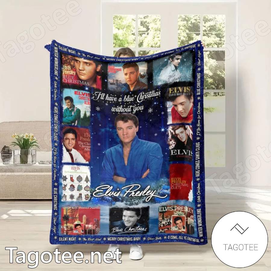 Elvis Presley I'll Have A Blue Christmas Without You Blanket